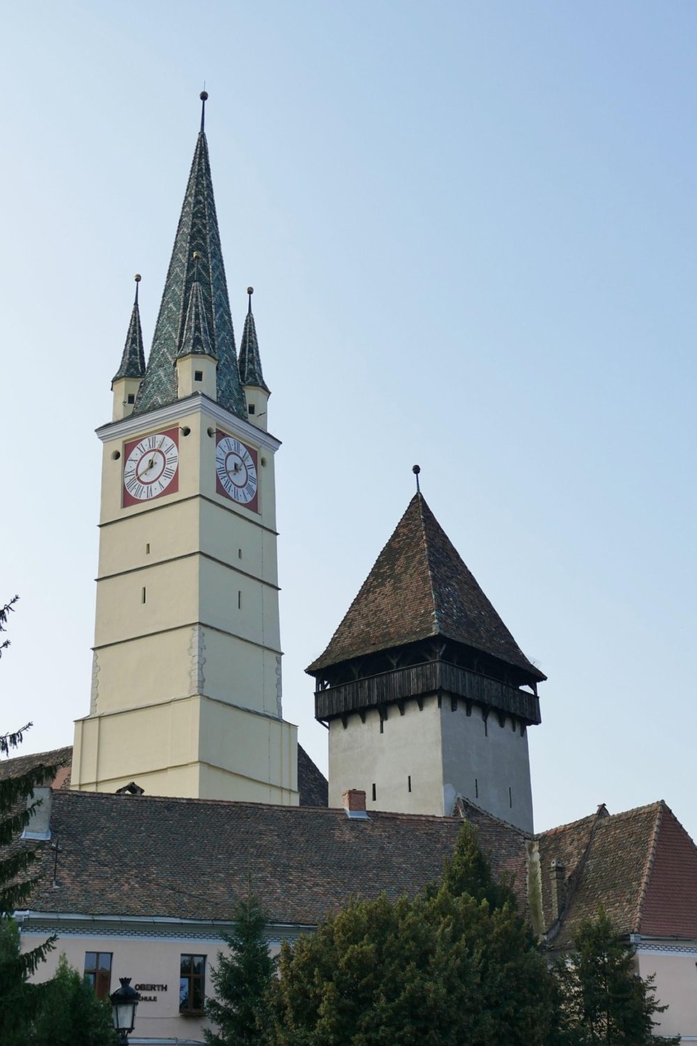 Bild mit der Kirchenburg in Mediasch