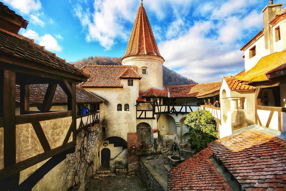 Innenhofs von Schloss Bran