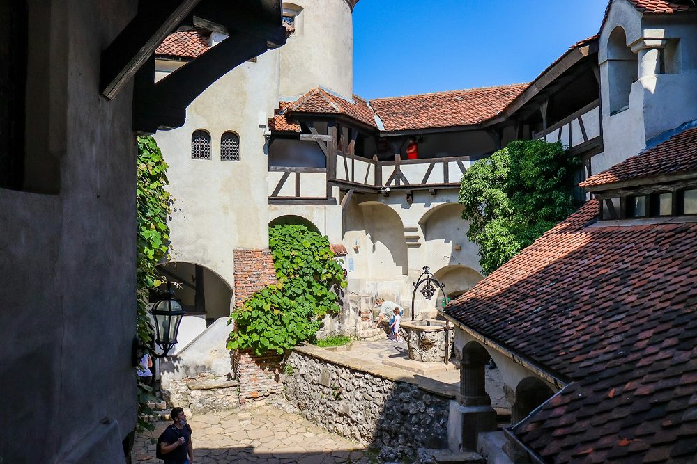 Innenhofs von Schloss Bran