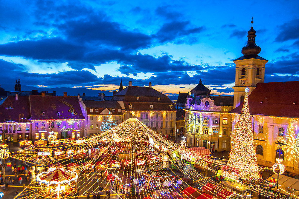 Christmas market in Sibiu