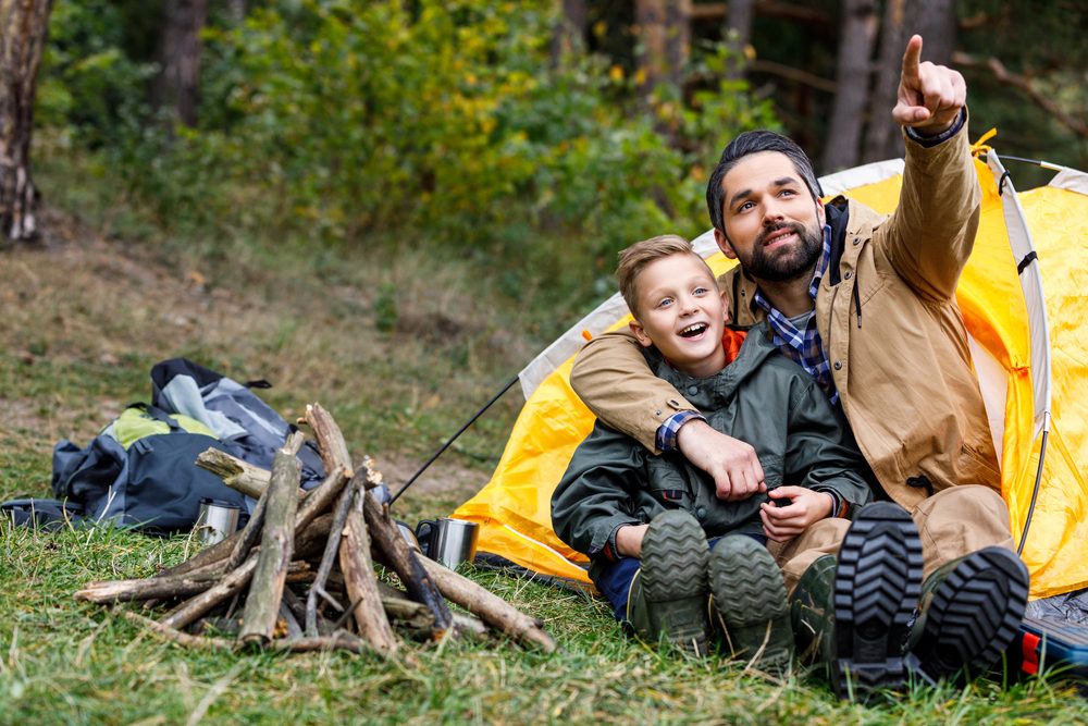 Zonă de camping cu familia